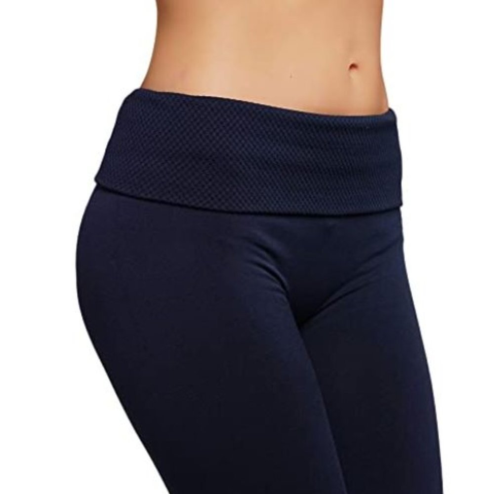 Flipable elastic waist fleece leggings - Picture 3 of 4
